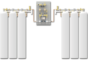 Switchover system PNEUMAT 1 - central supply panel ensures a continuous supply of medical gases