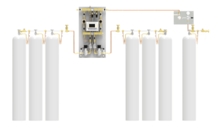 Switchover system PNEUMAT 3 - central supply panel ensures a continuous supply of medical gases