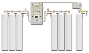 Switchover system PNEUMAT 2 - central supply panel ensures a continuous supply of medical gases