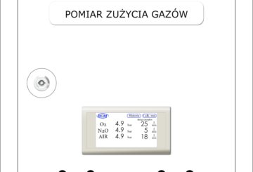 Skrzynka zaworowo-informacyjna licznik przepływu pomiar gazu