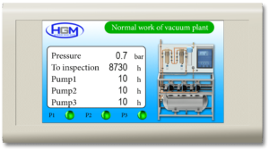 Vacuum alarm unit