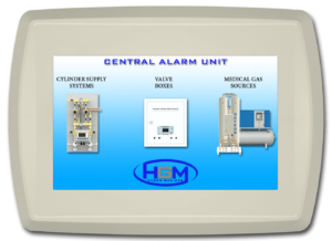 Central alarm unit monitoring BMS