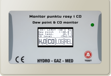 Dew point and CO monitor