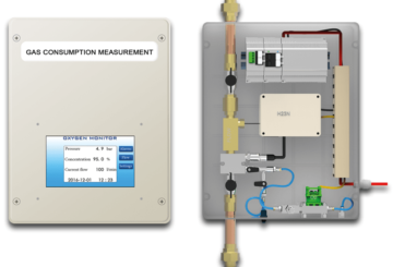 Oxygen flow and purity monitor