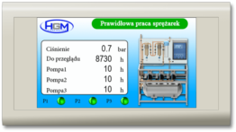 Sterownik do agregatu centralnej próżni Hydro Gaz Medmpa Sterownik