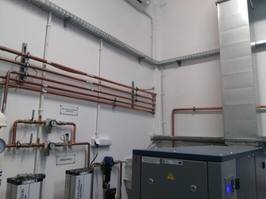 Generator gazów medycznych - rurociągi Generator gazów medycznych - rurociągi