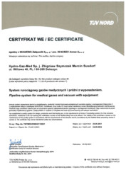 Certyfikat ISO 13485 Certyfikat EC